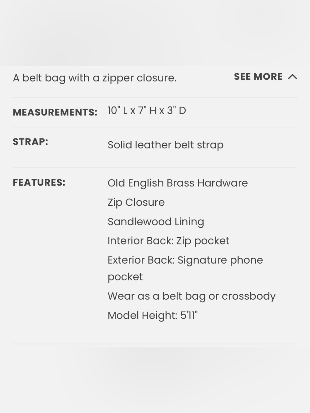 HOBO Juno Belt Bag in beige color SOLD OUT color on their site - Picture 9 of 9